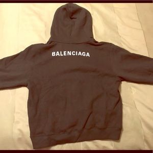 Balenciaga Black ZIP Hoodie